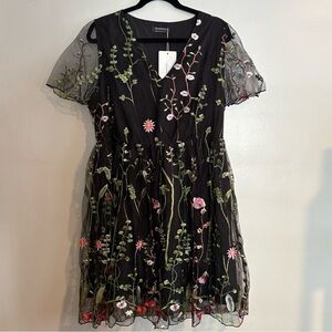 BloomChic Floral Embroidered Dress